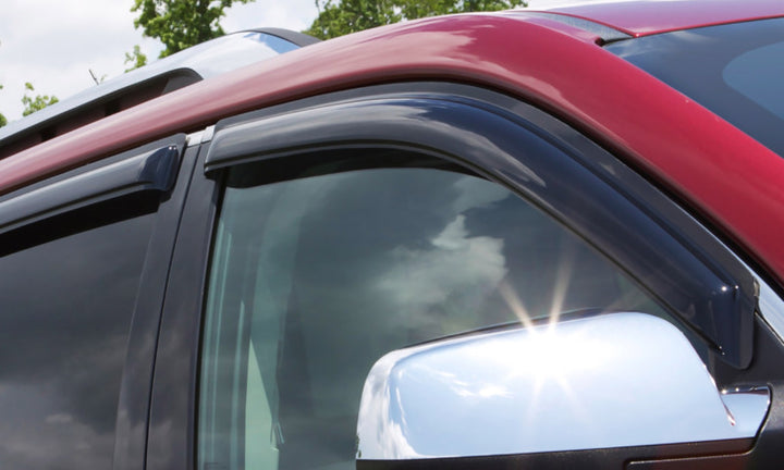 AVS 16-18 Honda Civic Coupe Ventvisor Outside Mount Window Deflectors 4pc - Smoke - Bull Strap