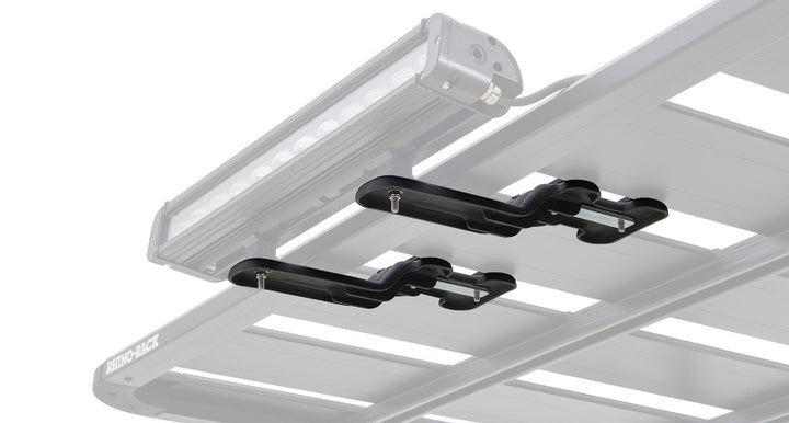 Rhino-Rack Pioneer LED/Spot Light Bracket Kit - 2 Pack - Bull Strap