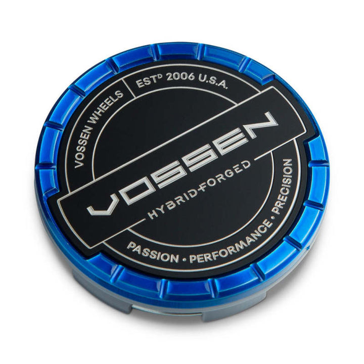 Vossen Billet Sport Cap - Large - Hybrid Forged - Fountain Blue - Bull Strap