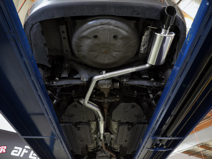 aFe POWER Takeda 12-16 Subaru Impreza 2.0L 2.5in 304SS CB Exhaust w/ Polished Tips - Bull Strap