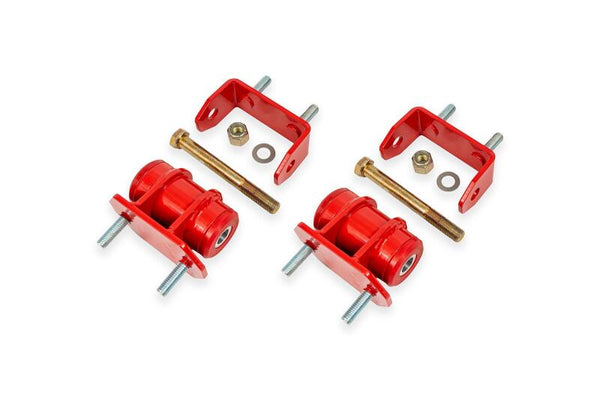 BMR 05-13 Chevrolet Corvette C6 Polyurethane Transmission/Differential Mount - Red - Bull Strap