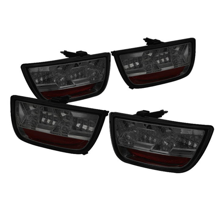 Spyder Chevy Camaro 10-13 LED Tail Lights Smoke ALT-YD-CCAM2010-LED-SM - Bull Strap