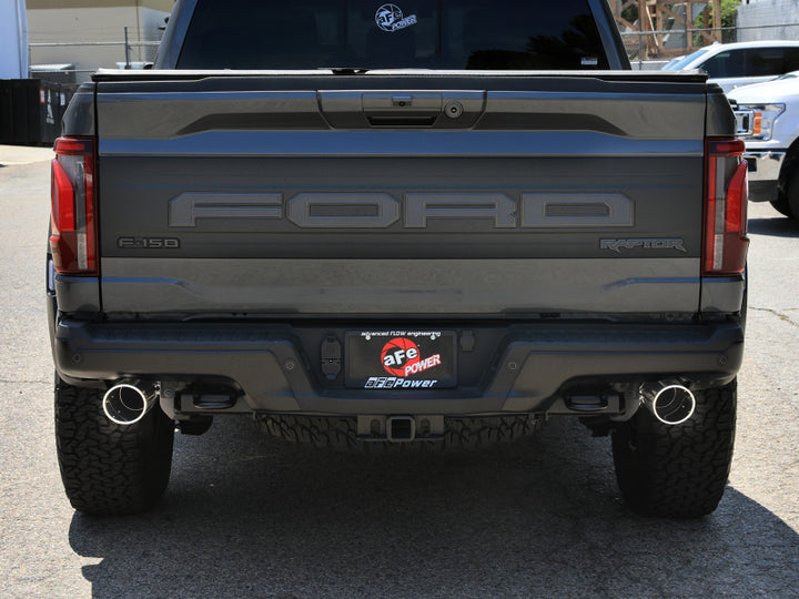 aFe Vulcan Series Cat-Back Exhaust System Ford F-150 Raptor 21-24 V6-3.5L (tt) - Bull Strap