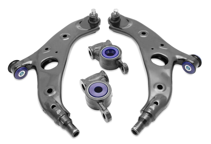 SuperPro 2013 Mazda CX-5 Sport Front Lower Control Arm Set w/ Bushings - Bull Strap