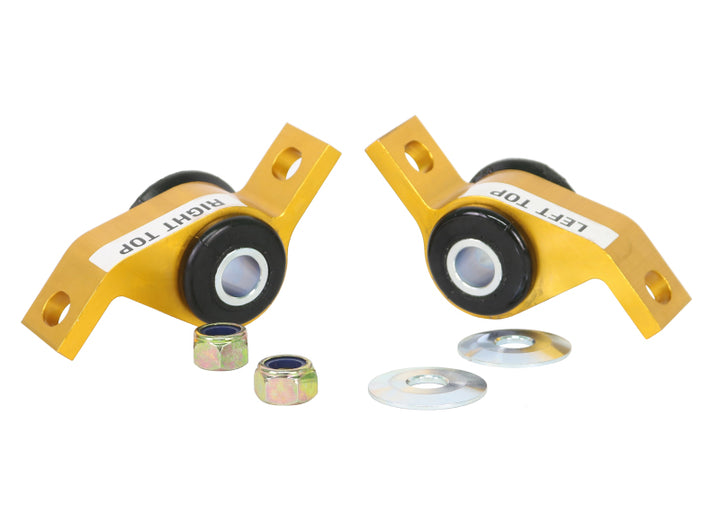 Whiteline 93-00 Subaru Impreza Non-Turbo Front Lower control arm anti-dive caster kit - Bull Strap