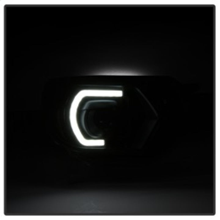 xTune Toyota Tacoma 12-15 Headlights - Light Bar DRL - Black PRO-JH-TTA12-LBDRL-BK - Bull Strap