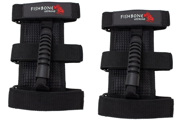 Fishbone Offroad Grab Handles w Three Straps - Bull Strap