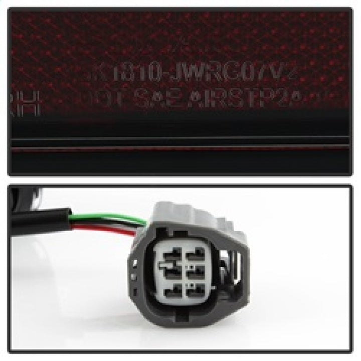 Spyder 07-16 Jeep Wrangler Version 2 Light Bar LED Tail Lights - Smoke (ALT-YD-JWA07V2-LBLED-BSM) - Bull Strap