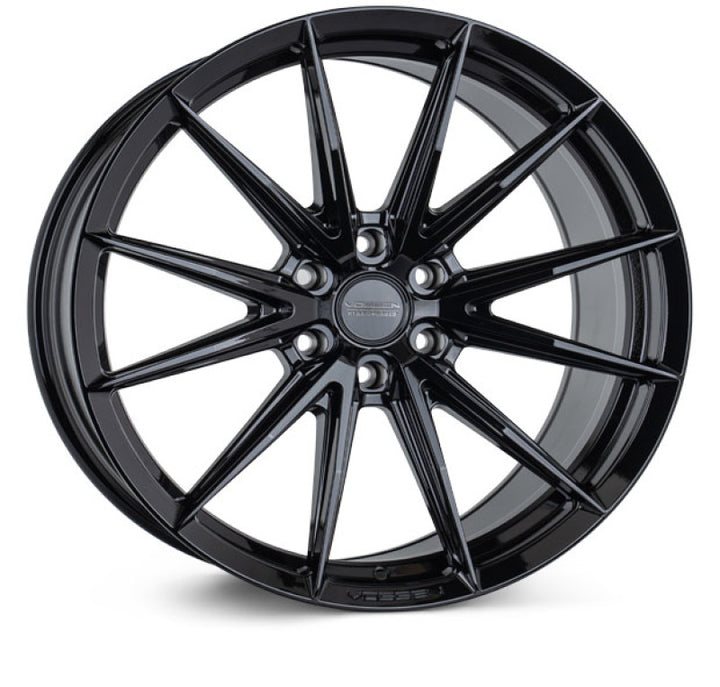 Vossen HFX-2 22x10 / 6x139.7 / ET-18 / Super Deep Face / 106.1 - Gloss Black Wheel - Bull Strap
