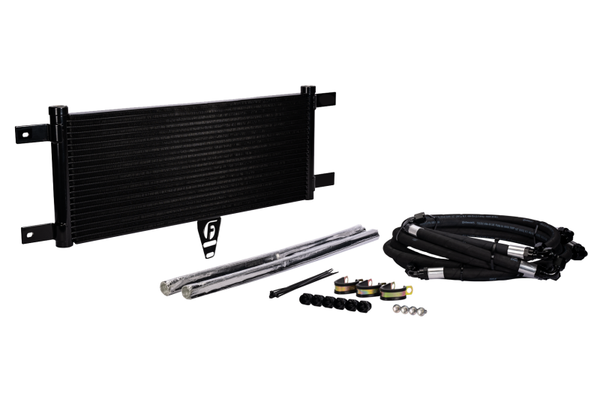 Fleece Performance 13-18 Ram 2500/3500 6.7L Cummins Transmission Cooler & Line Kit - Bull Strap