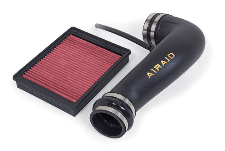 Airaid 07-13 Avalanche/Sierra/Silverado 4.3/4.8/5.3/6.0L Airaid Jr Intake Kit - Dry / Red Media - Bull Strap