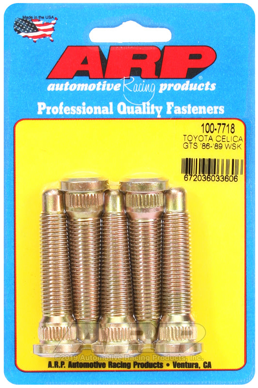 ARP 86-89 Toyota Celica GTS Front Wheel Stud Kit - Bull Strap