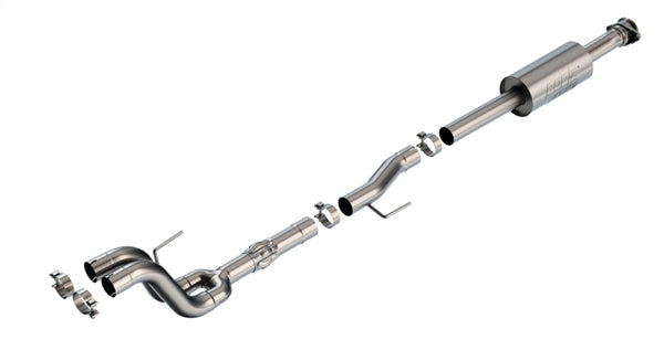 Borla 21-23 Ford Tremor 3.5L V6 AT 4WD 4DR CC SB 3in ATAK Mid-Section Exhaust - Bull Strap