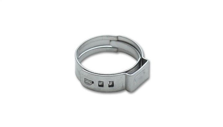 Vibrant One Ear Stepless Pinch Clamps 16.0-19.2mm clamping range (Pack of 10) SS 7mm band width - Bull Strap