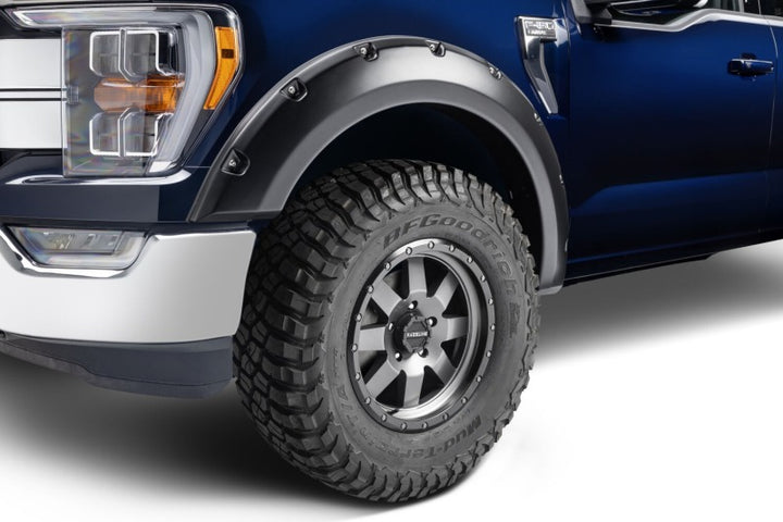 Husky Liners 21-25 Ford F-150 (excl. Lightning) Pocket Style Fender Flares - 4pc - Bull Strap