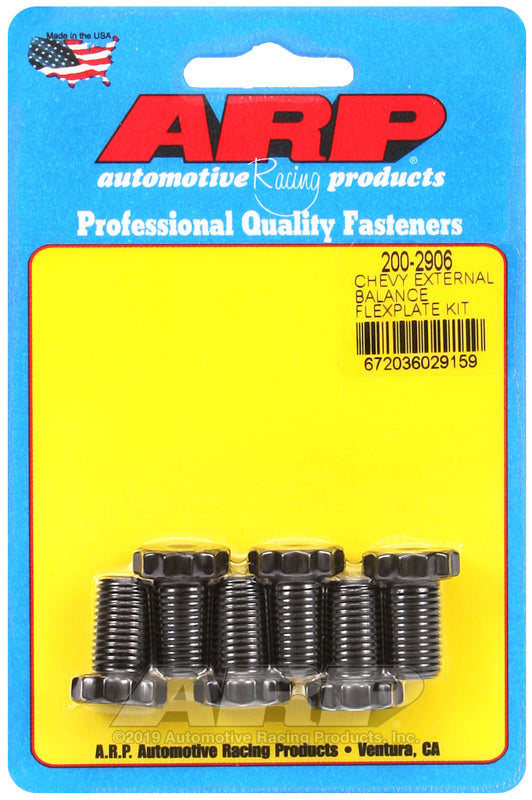 ARP Chevrolet 90 Degree V6/265-454 V8 w/ 1 Piece Rear Seal Flexplate Bolt Kit - Bull Strap