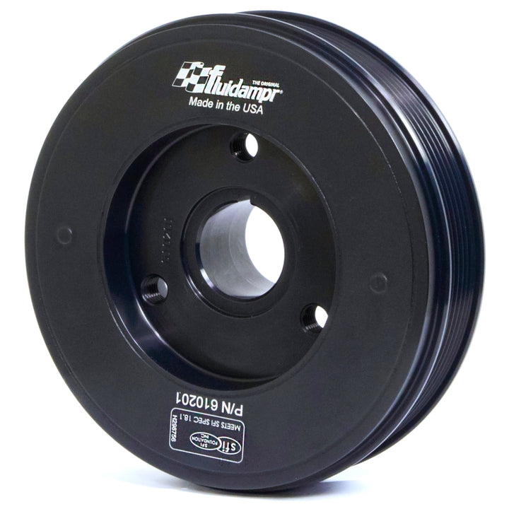Fluidampr 02-16 Ford 4.0L Barra I6 Steel Internally Balanced Damper - Bull Strap
