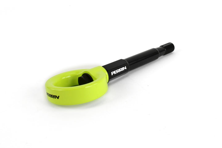 PERRIN 18-21 Subaru WRX & STI / 13-25 BRZ / 17-20 Toyota 86 Tow Hook Kit (Front) - Neon Yellow - Bull Strap