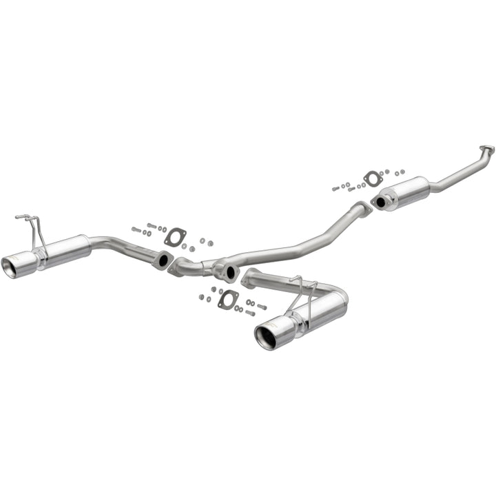 MagnaFlow 2016+ Honda Civic L4 1.5L Street Series Cat-Back Exhaust w/ Polished Tips - Bull Strap
