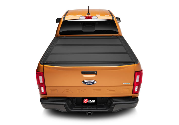 BAK 19-20 Ford Ranger 5ft Bed BAKFlip MX4 Matte Finish - Bull Strap