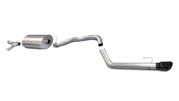 Corsa 2008-2017 Toyota Sequoia 5.7L V8 Touring Cat-Back Exhaust w/Black 4in Tip - Bull Strap
