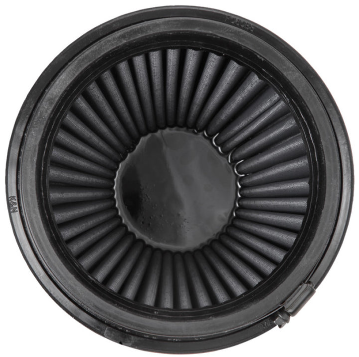 K&N Universal Rubber Filter Round Tapered 6in Flange ID x 7.5in Base OD x 5.25in Top OD x 8in Height - Bull Strap