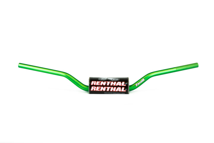 Renthal 04-20 Honda/Kawasaki RC Fatbar - Green - Bull Strap