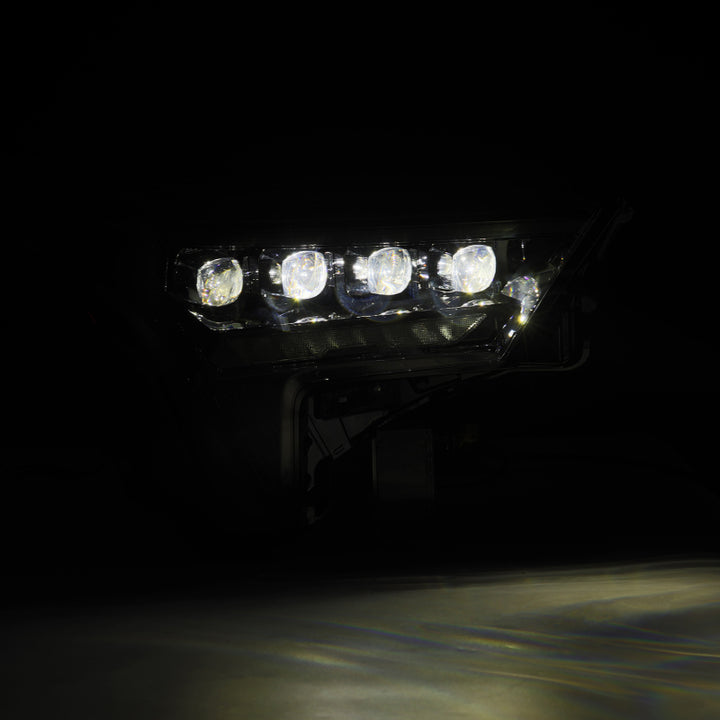 AlphaRex 22-23 Toyota Tundra NOVA-Series Headlights Alpha-Blk w/White DRL - Req 810029 OR 810030 - Bull Strap