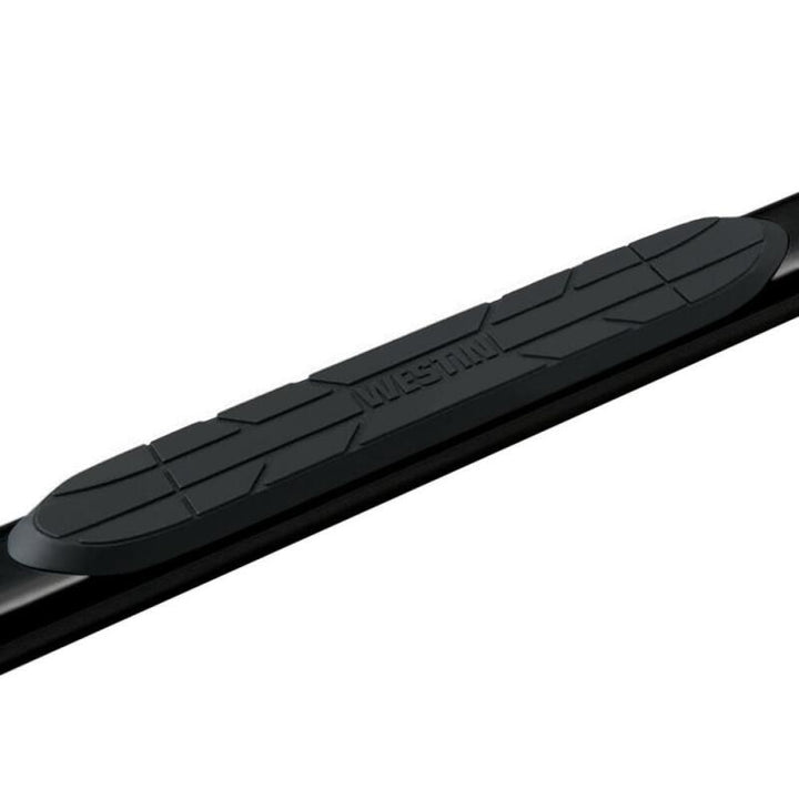 Westin Premier 4 Oval Nerf Step Bars - 85 in - Black - Bull Strap