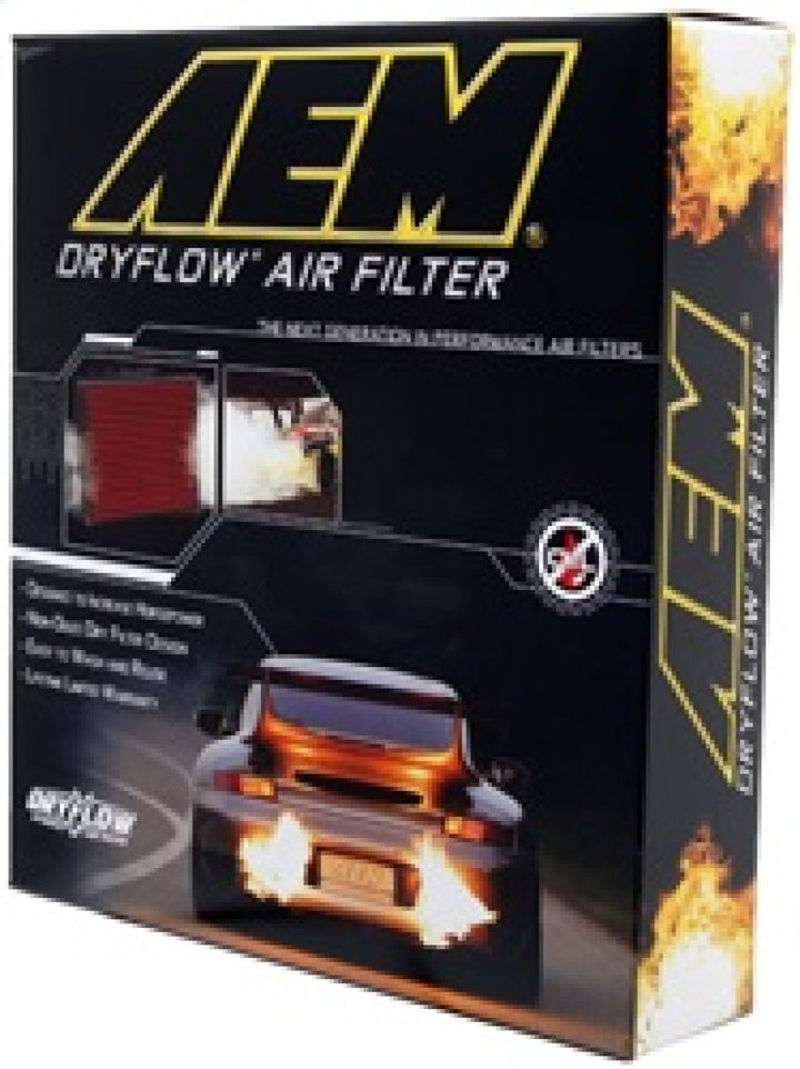 AEM 11 Dodge Challenger/Charger/300C 14.438in O/S L x 9.125in O/S W x 1.75in H DryFlow Air Filter - Bull Strap