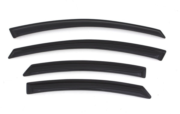 AVS 11-14 Hyundai Sonata (New Body Style) Ventvisor Outside Mount Window Deflectors 4pc - Smoke - Bull Strap