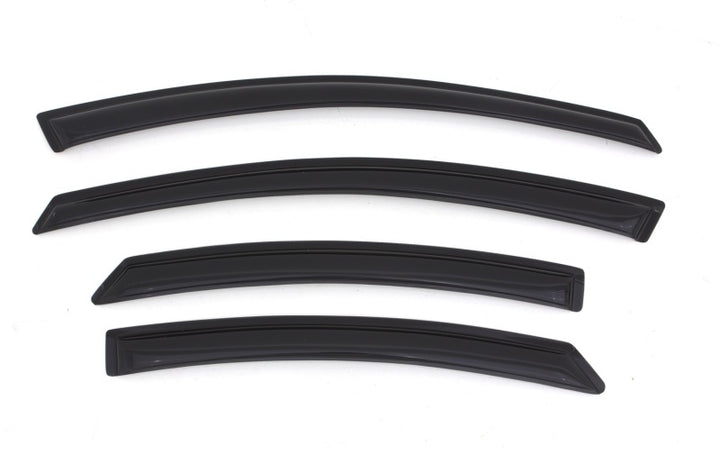 AVS 11-14 Hyundai Sonata (New Body Style) Ventvisor Outside Mount Window Deflectors 4pc - Smoke - Bull Strap