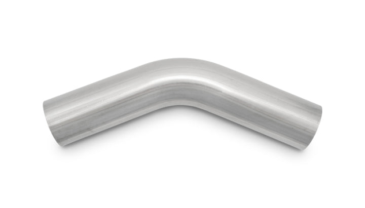 Vibrant 1.75in O.D. T304 SS 45 deg Mandrel Bend 6in x 6in leg lengths (1.75in Centerline Radius) - Bull Strap