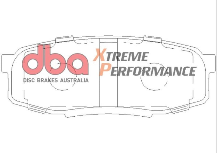 DBA 2015 Toyota Tundra XP650 Rear Brake Pads - Bull Strap