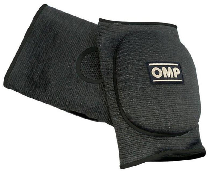 OMP Padded Knee Pads Black - Bull Strap
