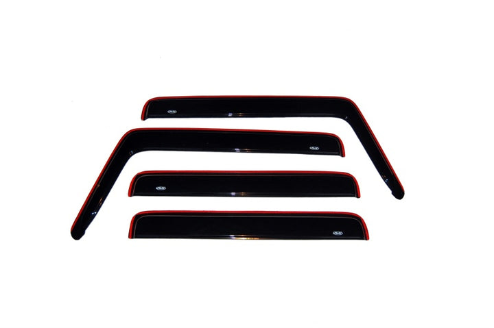 AVS 03-09 Hummer H2 Ventvisor In-Channel Window Deflectors - 4pc - Smoke - Bull Strap