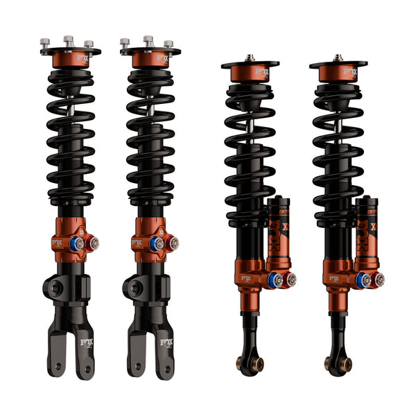 Fox Performance 11-23 Dodge Charger/Challenger 2.0 Coilover Reservoir DSC Shock Kit - Adjustable - Bull Strap