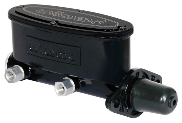 Wilwood High Volume Tandem Master Cylinder - 1in Bore Black - Bull Strap