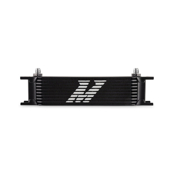 Mishimoto Universal - 6AN 10 Row Oil Cooler - Black - Bull Strap