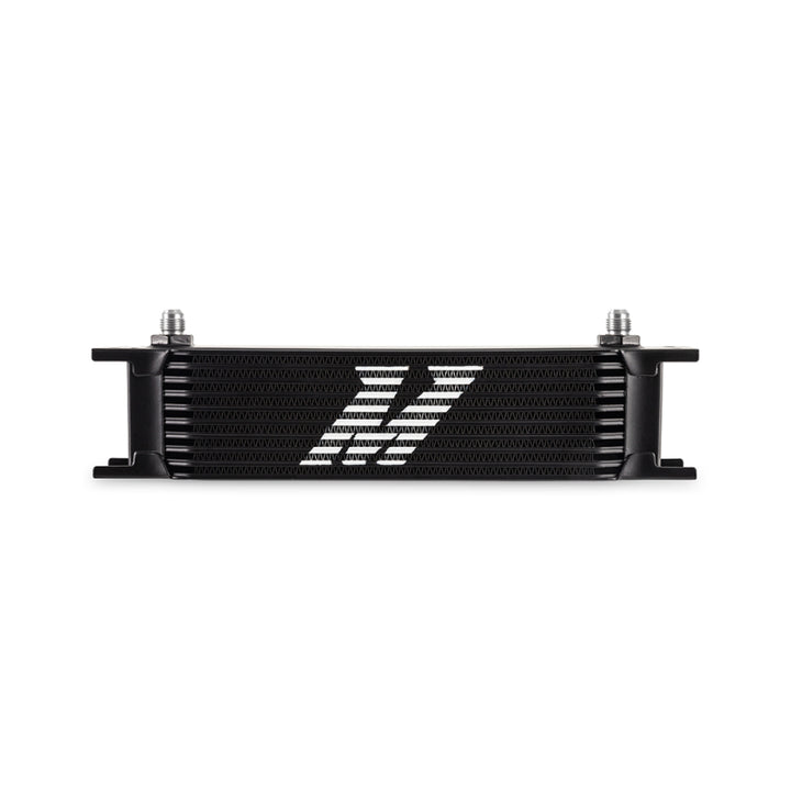 Mishimoto Universal - 6AN 10 Row Oil Cooler - Black - Bull Strap