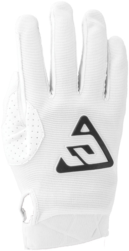 Answer 25 Peak Gloves White/Black - Large - Bull Strap