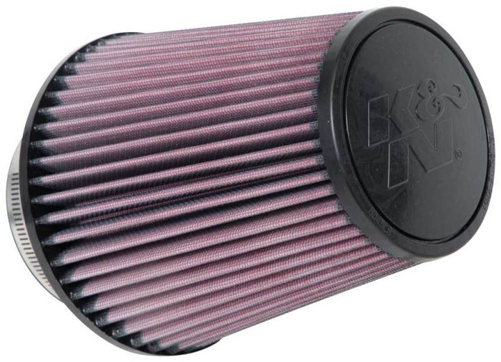 K&N Universal Clamp-On Air Filter 4in FLG / 6-1/2in B / 4-1/2in T / 7in H - Bull Strap