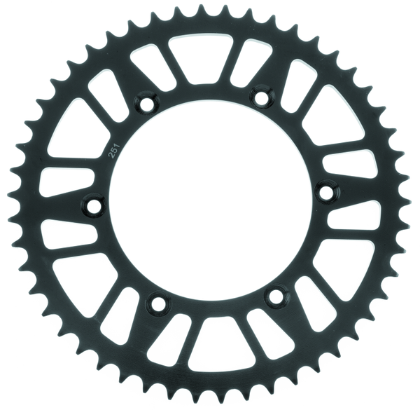 BikeMaster Yamaha Rear Steel Sprocket 520 50T - Black - Bull Strap