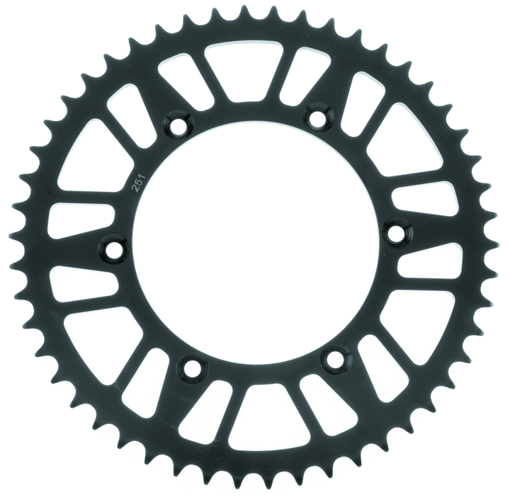 BikeMaster Honda Yamaha Rear Steel Sprocket 520 50T - Black - Bull Strap