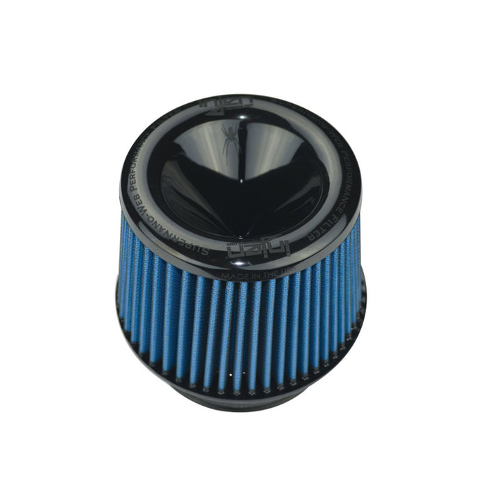 Injen AMSOIL Ea Nanofiber Dry Air Filter - 4.50 Filter 6.75 Base / 5 Tall / 5 Top - Bull Strap