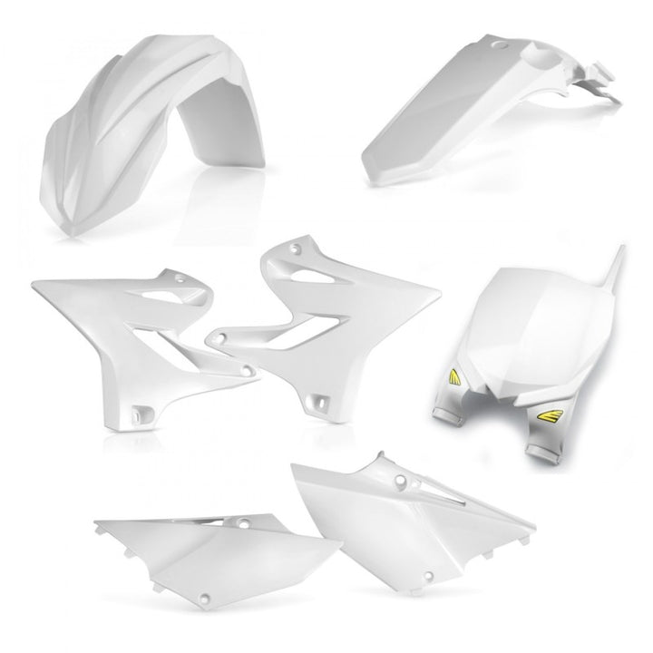 Cycra 15-22 Yamaha YZ125-250/X 5 PC. Replica Body Kit - White - Bull Strap