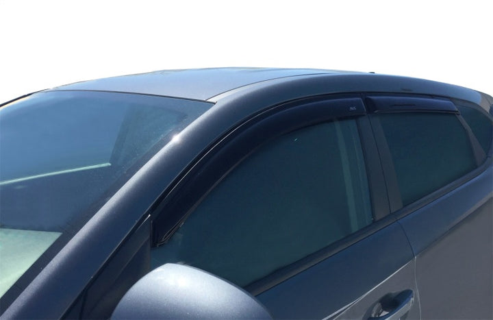 AVS 16-20 Hyundai Tucson Ventvisor Outside Mount Window Deflectors 4pc - Smoke - Bull Strap