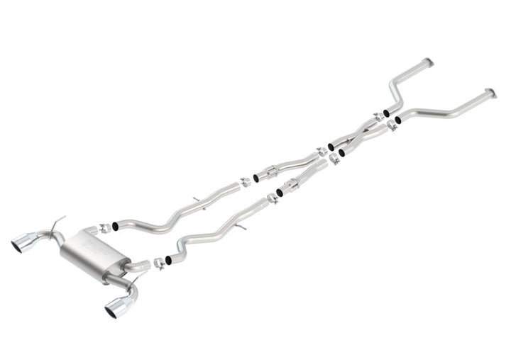 Borla 2017 Infiniti Q60S 3.0T V6 S Type Catback Exhaust - Bull Strap