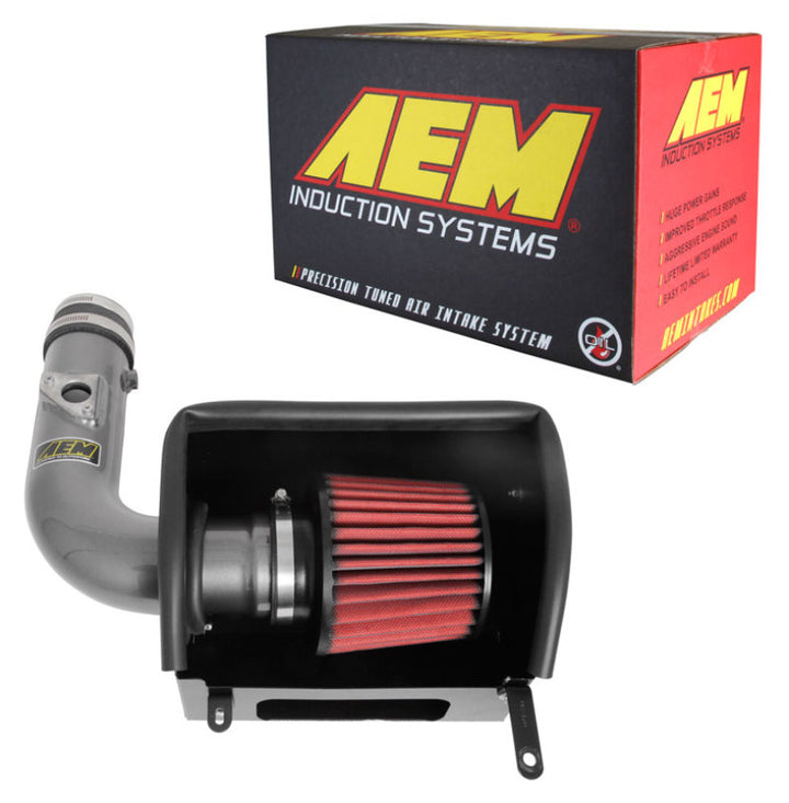AEM 13-18 Subaru BRZ H4-2.0L F/I Polished Cold Air Intake - Bull Strap