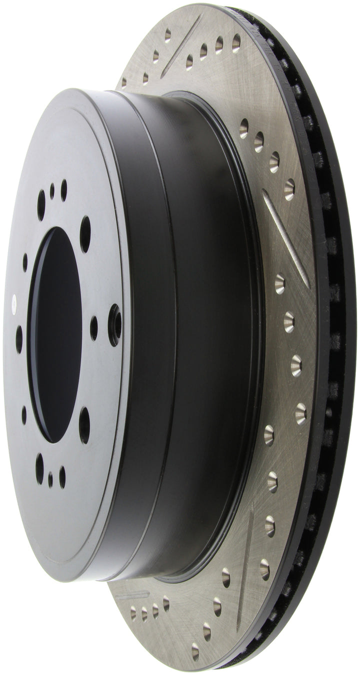 StopTech Slotted & Drilled Sport Brake Rotor - Bull Strap